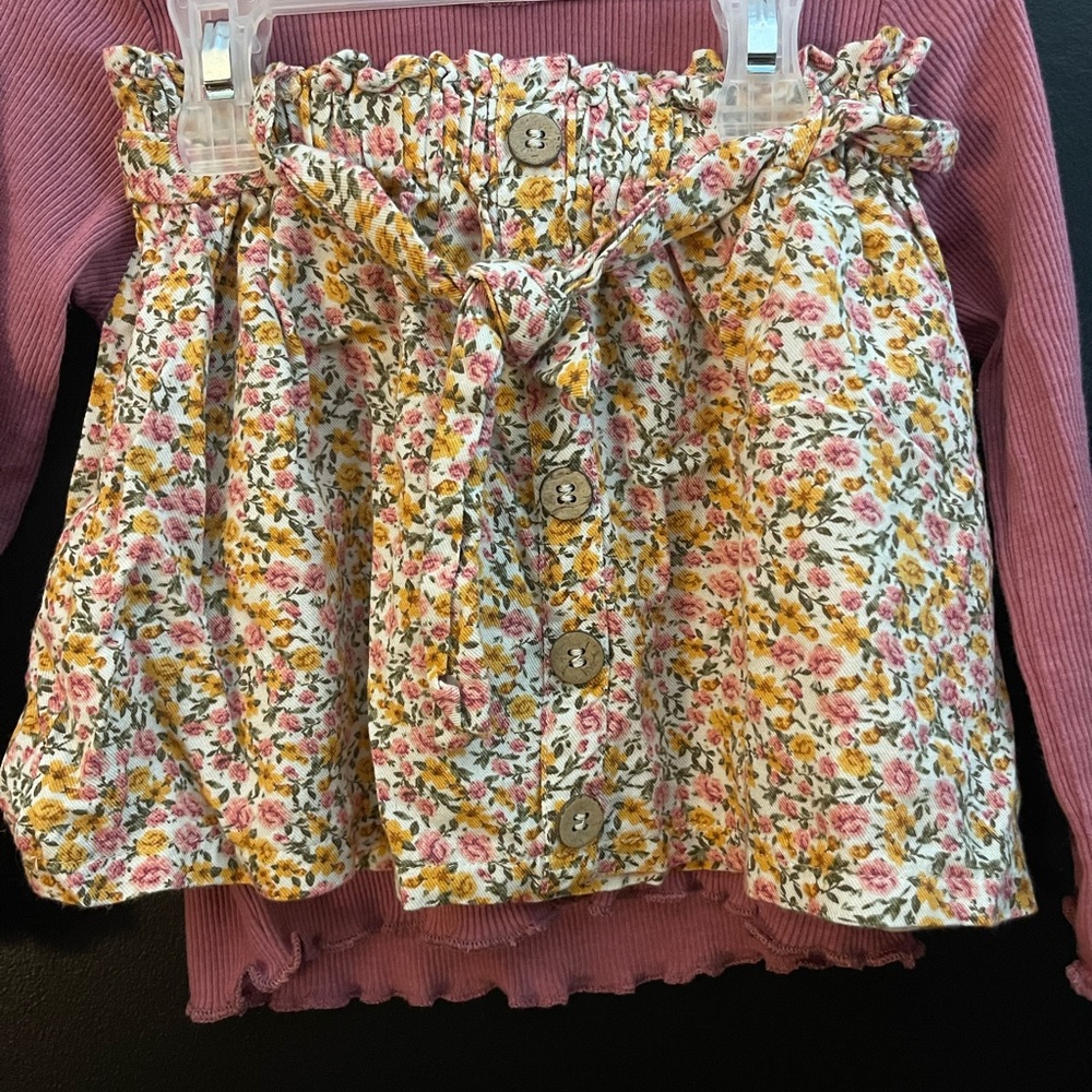Jessica Simpson Toddler Shirt and Skirt Set